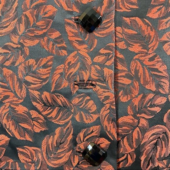 Vintage Karen Laurence Brocade Leaf Suit - Picture 7 of 9